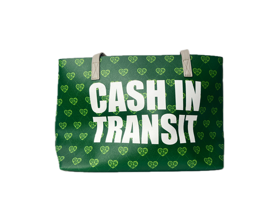 Cash in Transit Green Tote