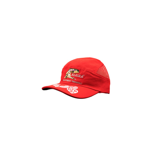 Alaska Sportsman Paradise Collab Red Mesh Cap