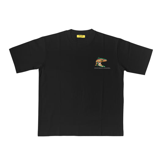 Alaska Sportsman Paradise Black Collab Tee