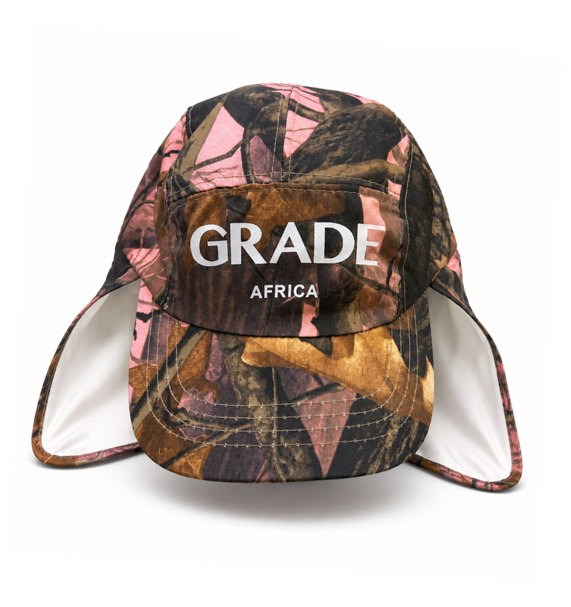 Bush Flap Cap — Pink Woodland