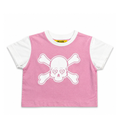 Skull Baby Tee Pink