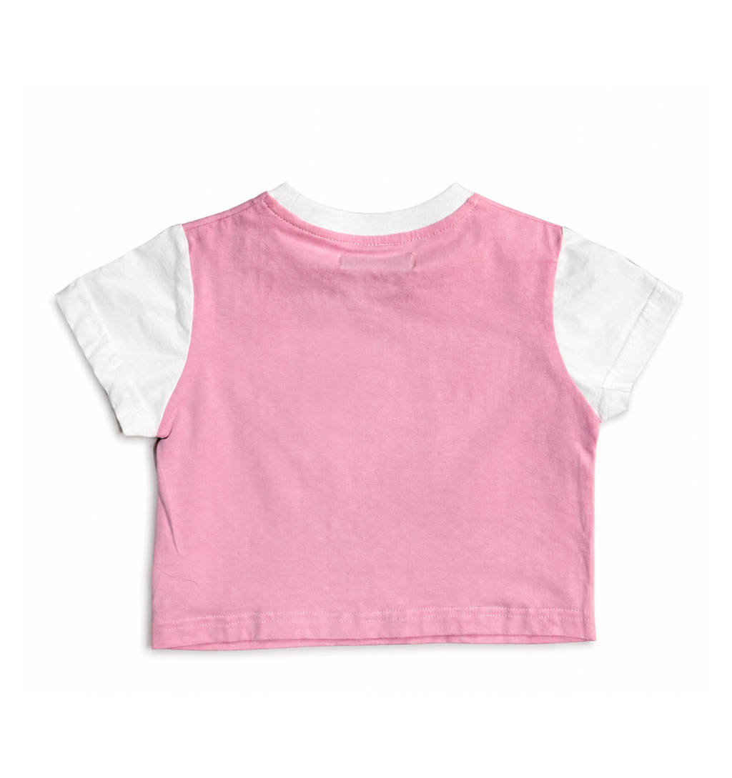 Skull Baby Tee Pink