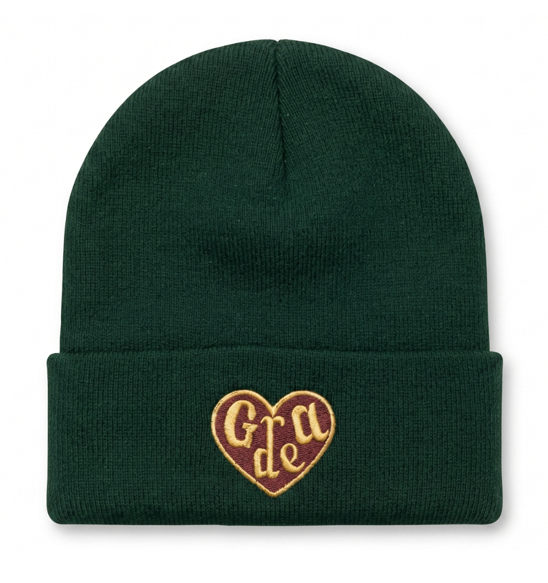 Grade Heart Beanie - Emerald Dune