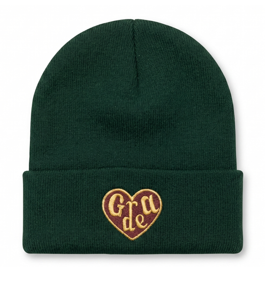 Grade Heart Beanie - Emerald Dune