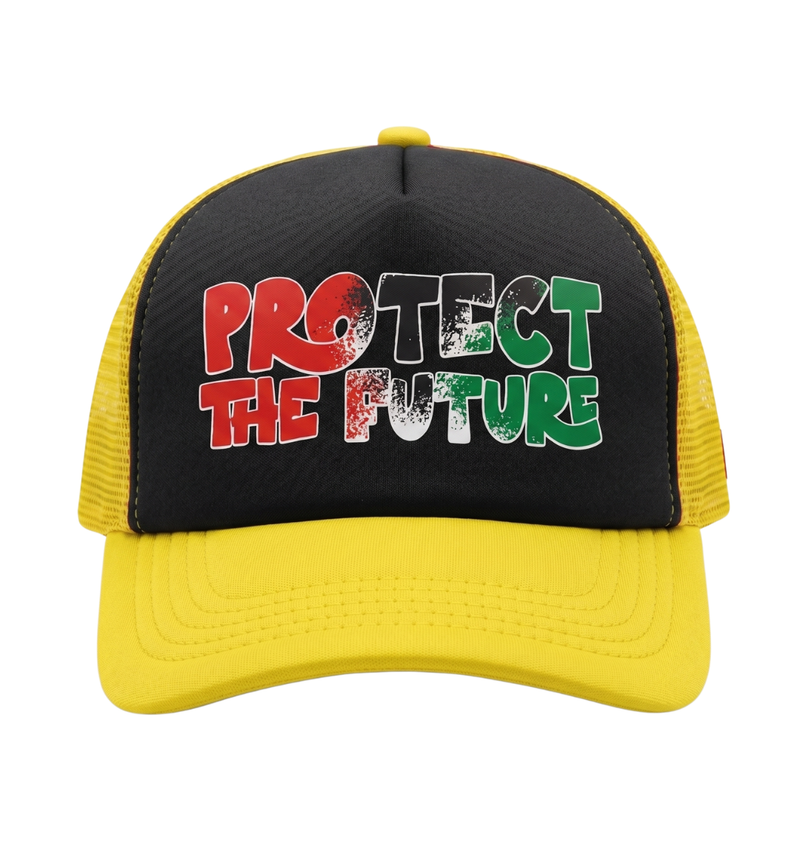 Grade Protect The Future Trucker 4 Palestine - Black/Yellow