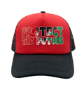 Grade Protect The Future Trucker 4 Palestine - Red/Black