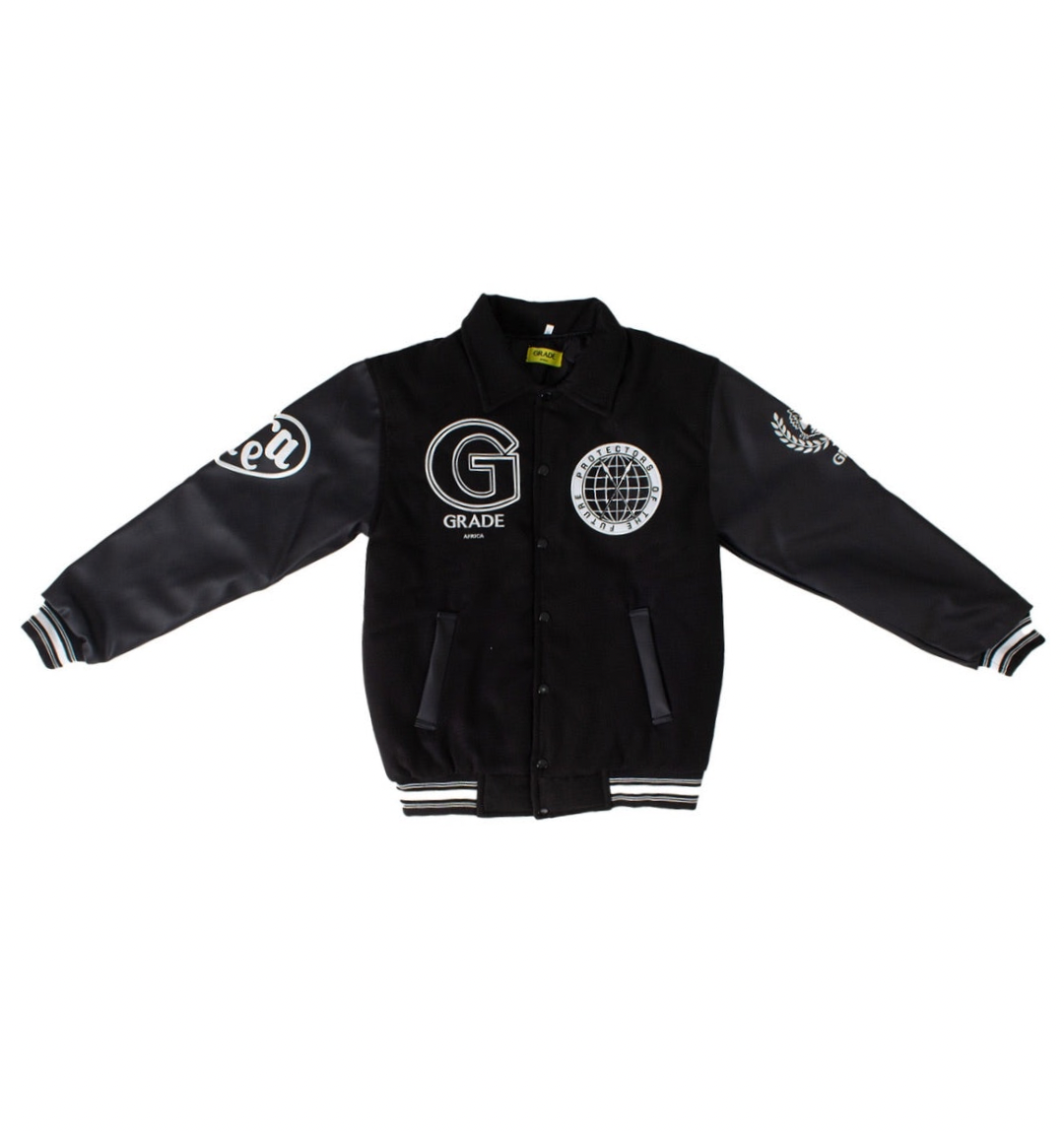 Protectors of Future Black Varsity Jacket