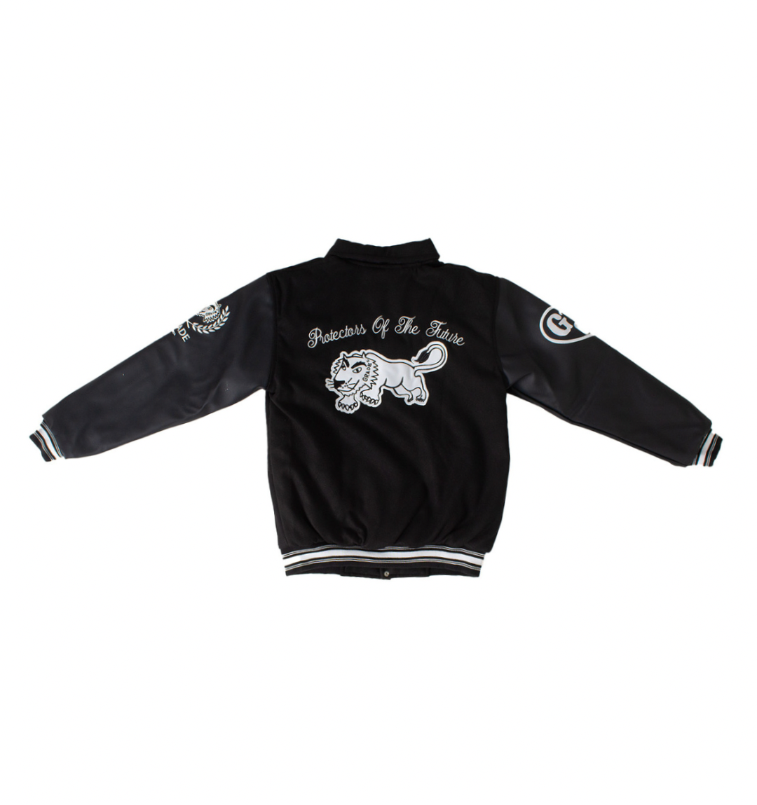 Protectors of Future Black Varsity Jacket