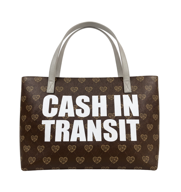 Cash in Transit Brown Tote Bag