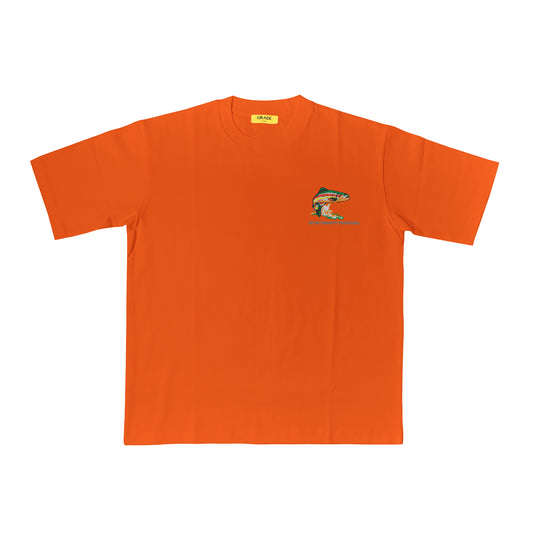 Alaska Sportsman Paradise Orange Collab Tee