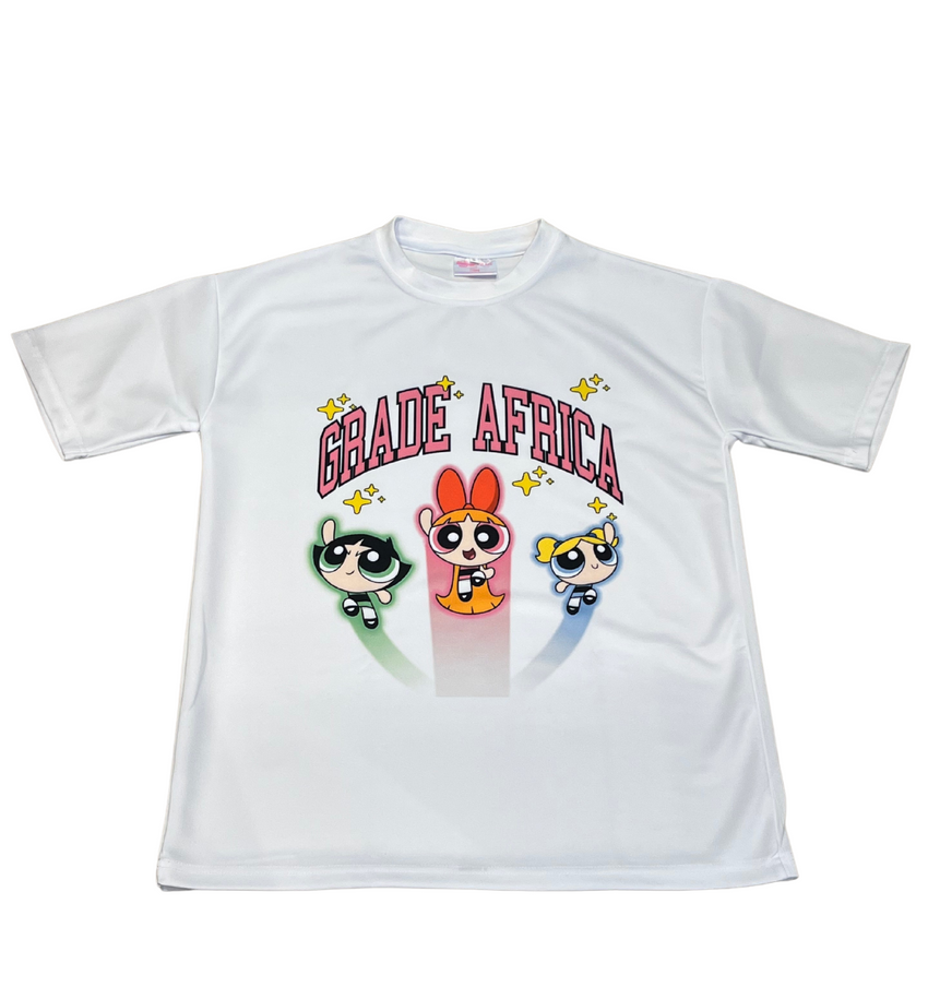 The Powerpuff Girls x Grade Africa - Family Tee White